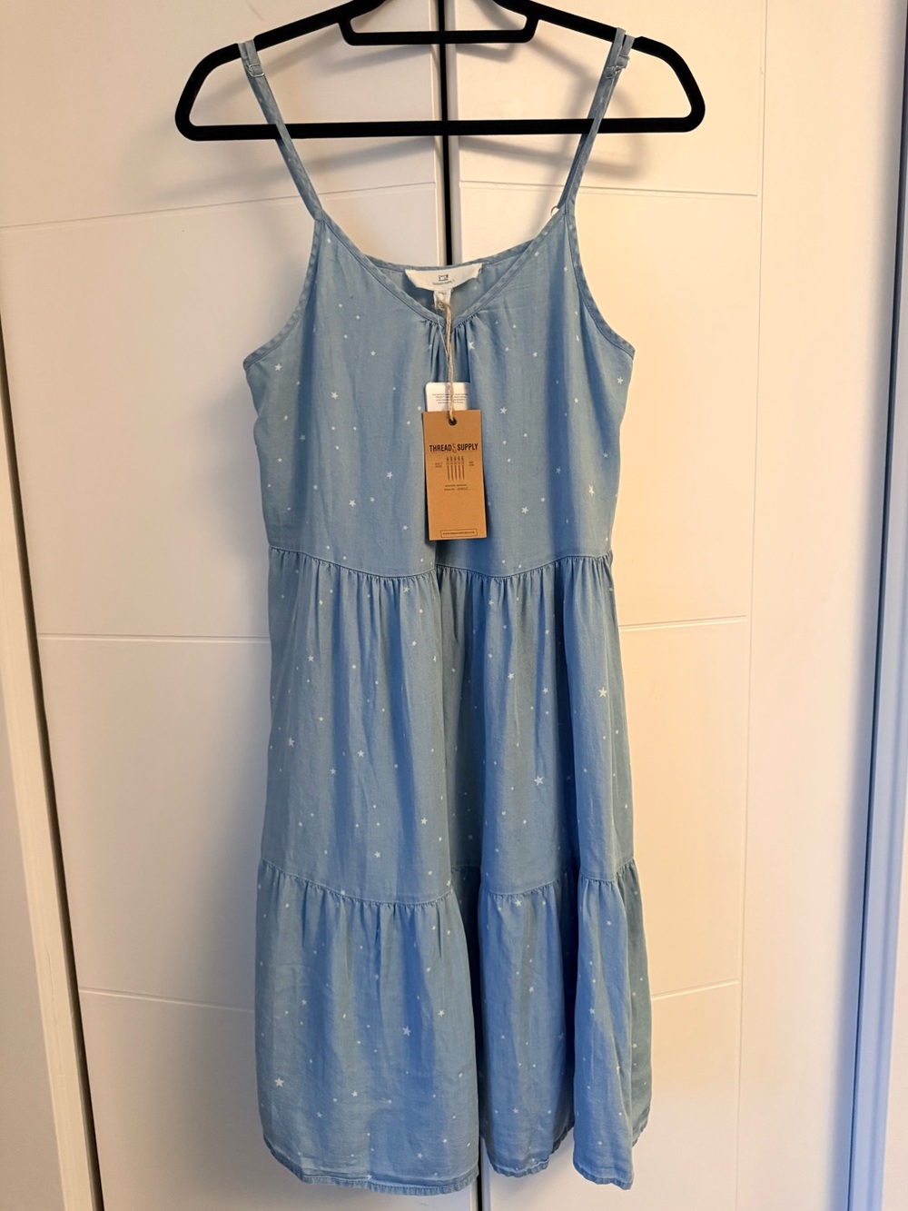 Thread&Supply Light Denim Starry Dress